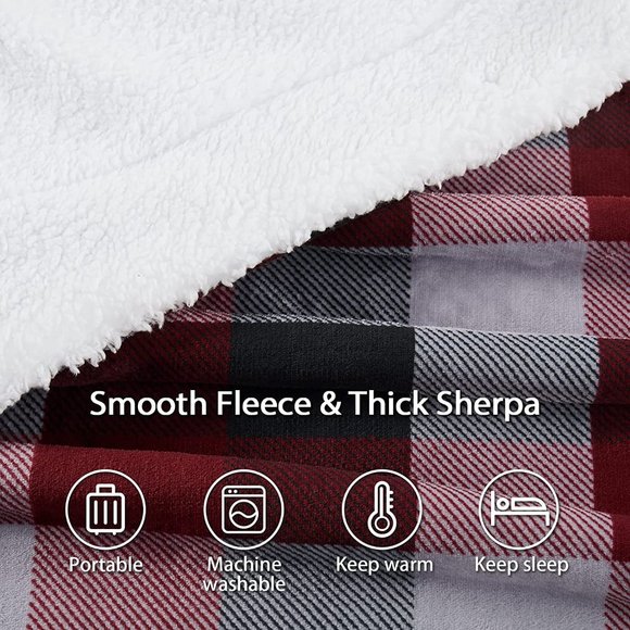 New herpa Fleece Blanket Plaid Blanket Super Soft Blankets & Throws for … - Picture 9 of 14